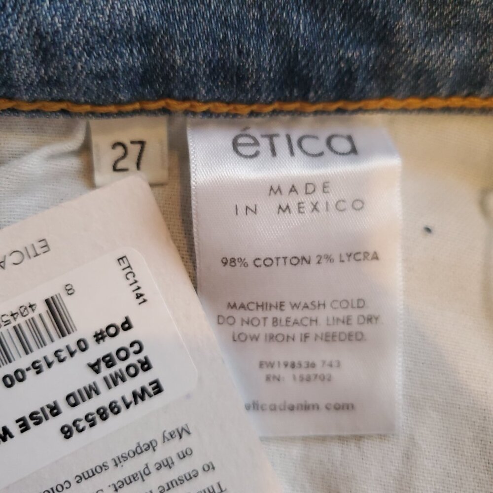 ÉTICA ! Romi Mid Rise Wide Leg - coba Denim(27) - Picture 6 of 17